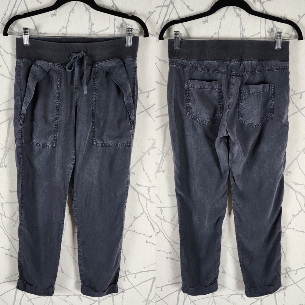 Bella Dahl Navy 100% Tencel Pull On Jogger Style Pants